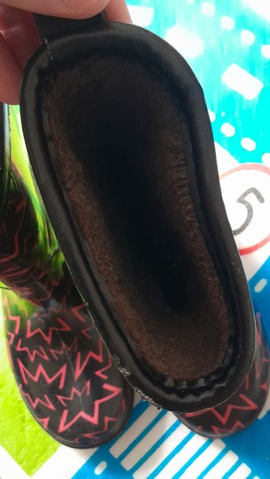 Резиновый обувь с начесом