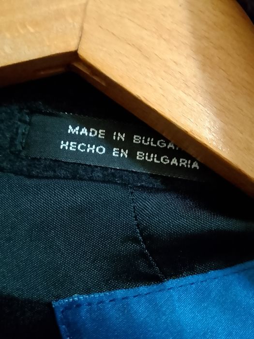 Мъжко зимно палто с шал