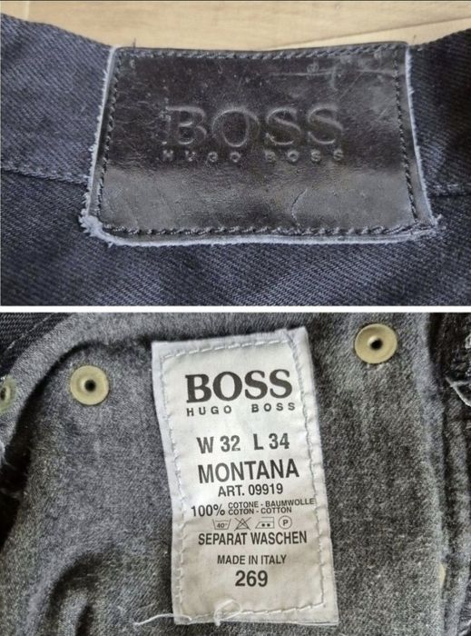 Blugi Hugo Boss, Bărbați, Model Montana, W32 L34, Made in Italy