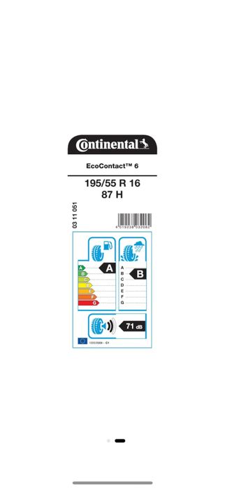 Anvelope vara Continental EcoContact 6 195/55/16