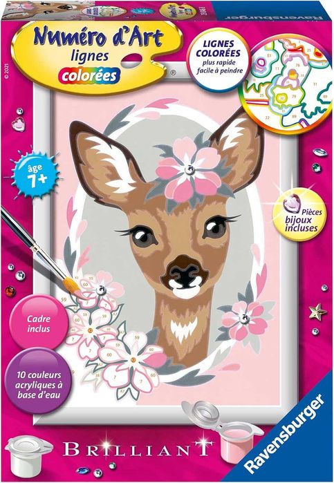 Комплект за рисуване по номера Ravensburger CreArt оцветяване 7 вида