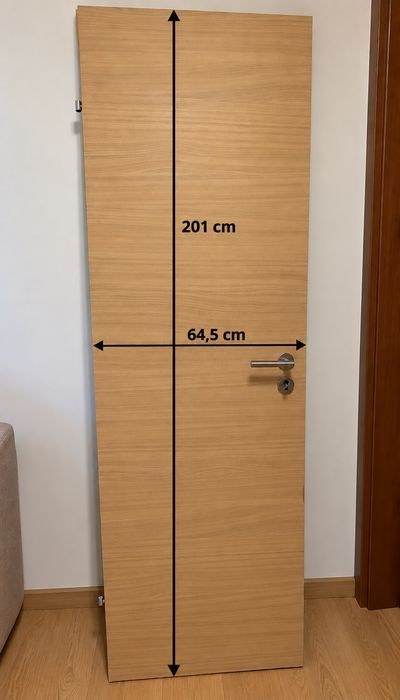 Ușă interior culoare stejar deschis – 64,5 × 201 cm