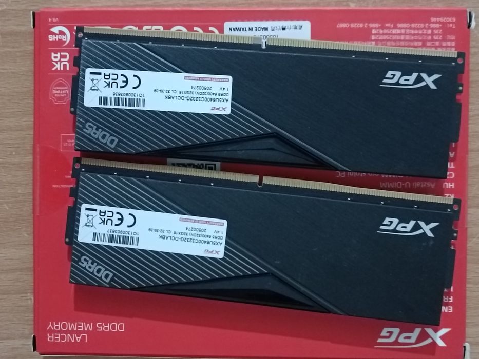 Продам оперативу ddr5 32gb 6400