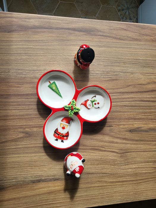 Коледна украса - сол/пипер и купички