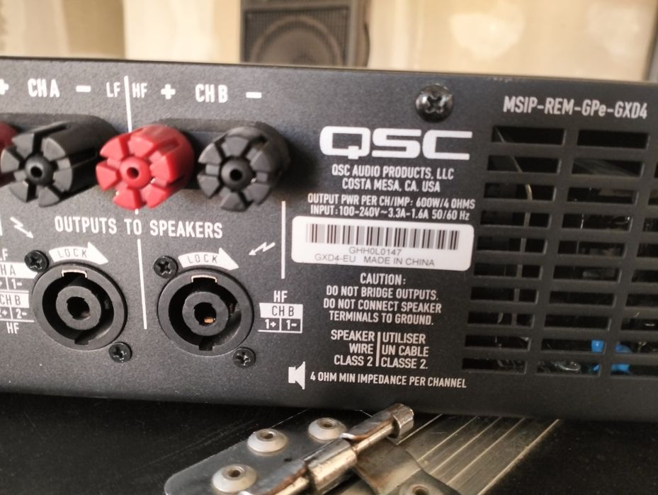 Qsc gxd4 amplificator schimb cu telefon!
