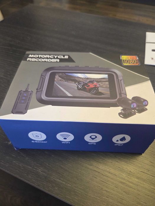 DVR Moto Camere Video Moto fata spate 1080p Wifi App cu Microfon+GPS