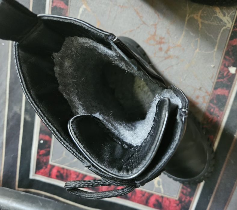 Ботинки зимние кожаные