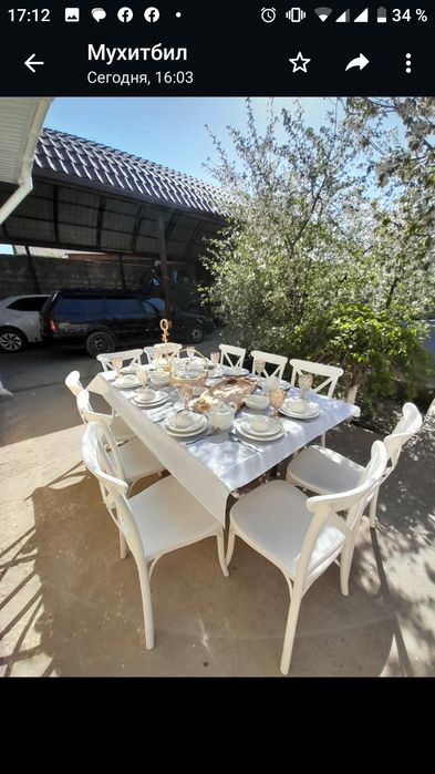 Прокат стол стулья посуда элитный