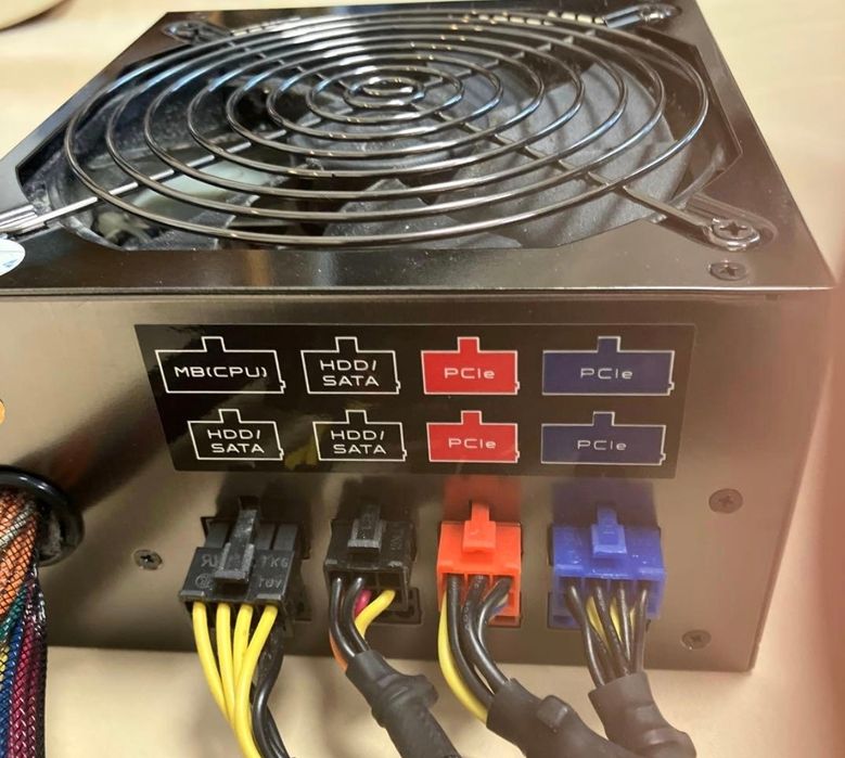 900W Блок питания БП модульный для компьютера Huntkey АТХ