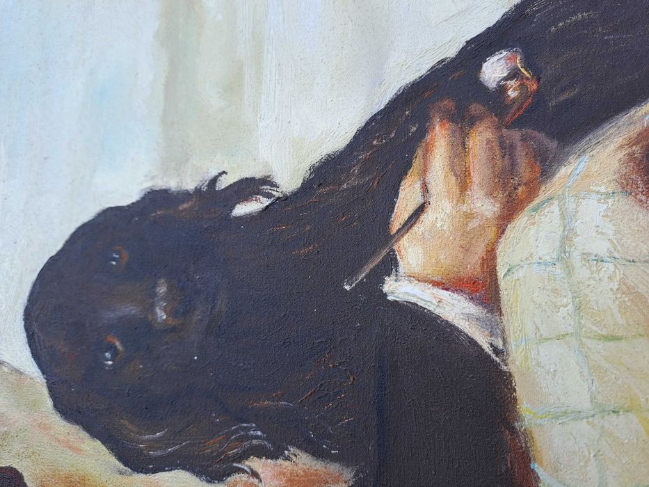 tablou pictura panza 49/59 cm reproducere Gustave Courbet