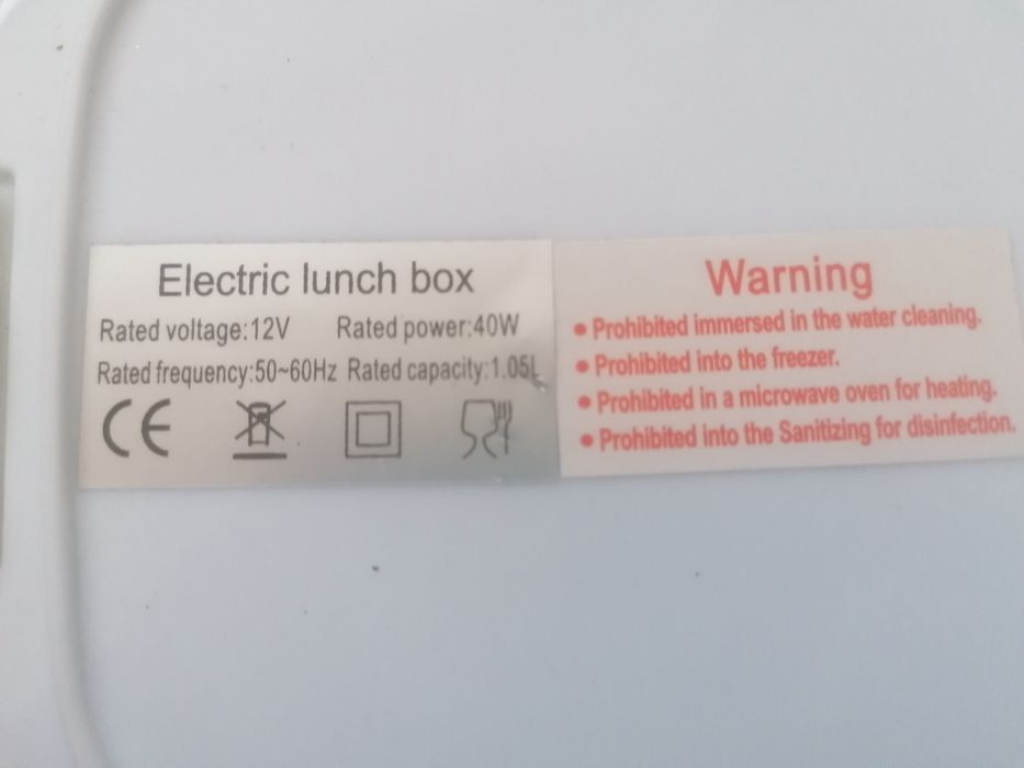Caserolă electrică, Lunchbox