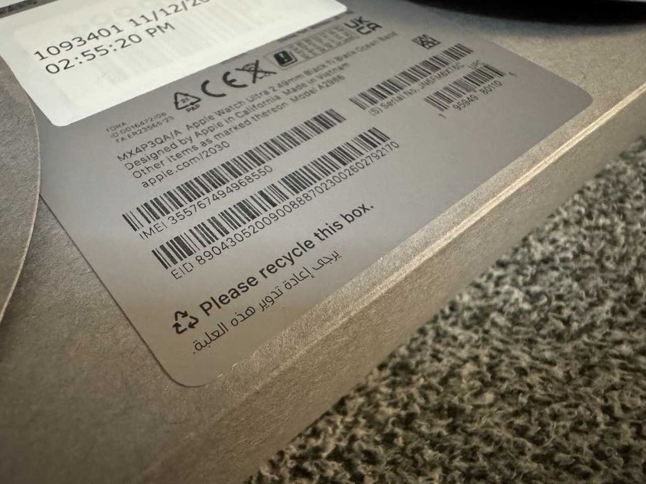  Apple / Watch Ultra2 / 49 LTE / Black Titanium / NOU