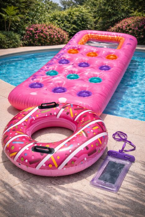 Набор для отдыха: матрас + круг + чехол