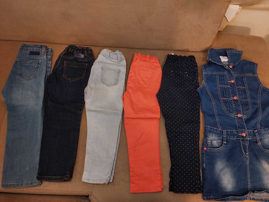 Лот от дънки и панталони  размер 98