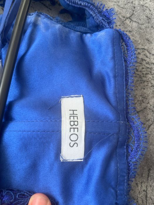 Официална дълга рокля HEBEOS – кралско синя – обличана веднъж