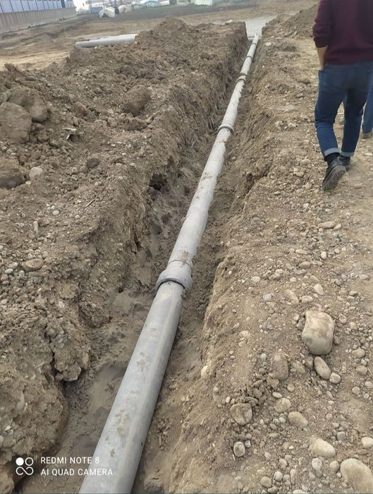 Ура Транша Подивал ЯмаТунел казиш ишлари Канализация полне установка