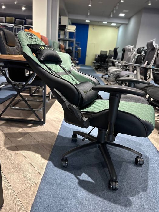Геймерское кресло Cougar Green  спортивный игровые кресла со склада