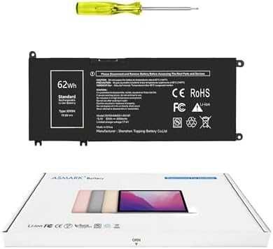 Нова лаптоп Батерия за Dell Inspiron 7577 7773 G3 G5 G7 33YDH 4000mAh 62Wh