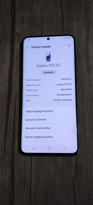 Samsung Galaxy S20 5G 12/128