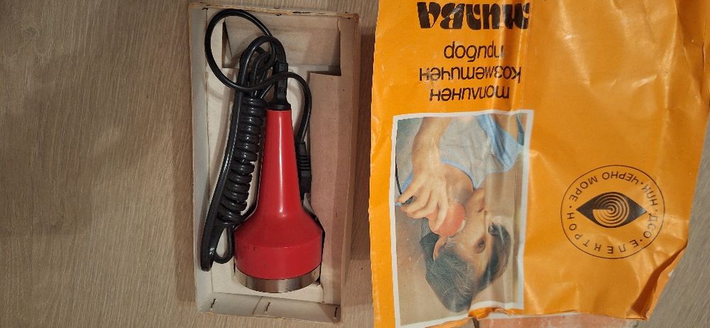 Ретро винтидж руски маша за коса, руска ютия, топлинни уреди инфраред