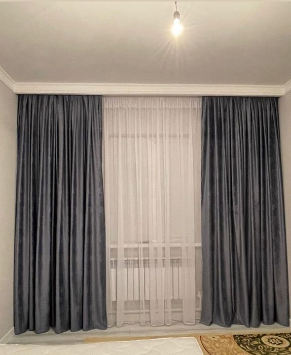 Штор тюлімен бірге 15000