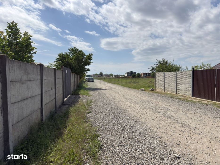 Teren intravilan 1.500 mp în Tunari – dublă deschidere, ideal pentru d