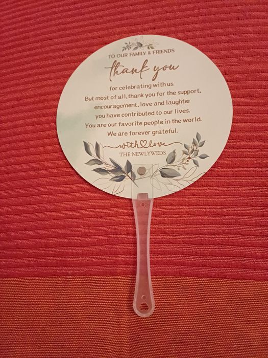 Set 40 de evantaie marturie nunta