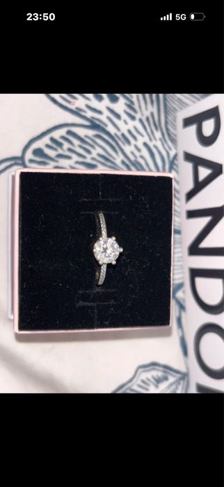 Inel Pandora original argint 925, mărime 53, cu piatra