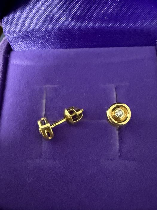 Бриллиаетовые пусеты Эстет