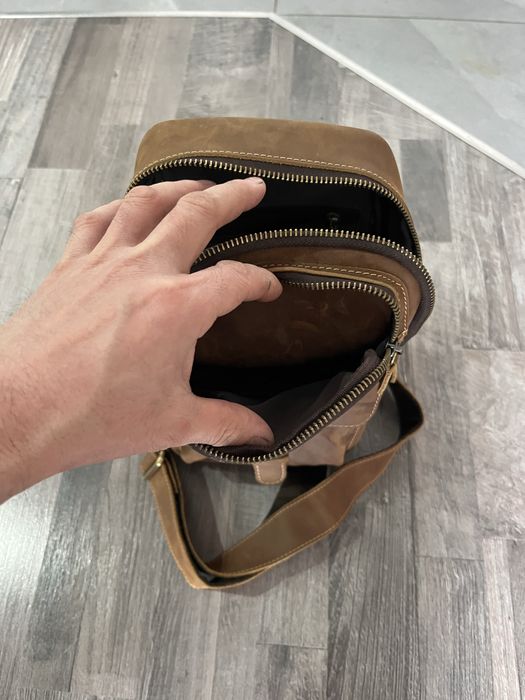 Сумка кожанное барсетка