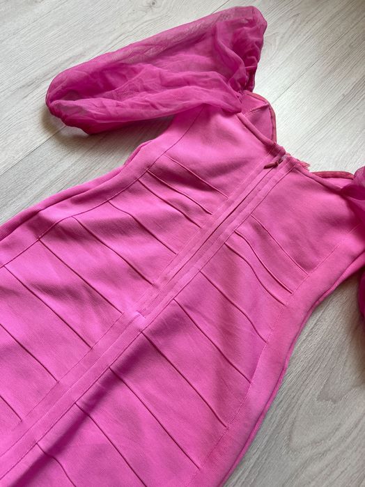 Розова рокля- универсален размер