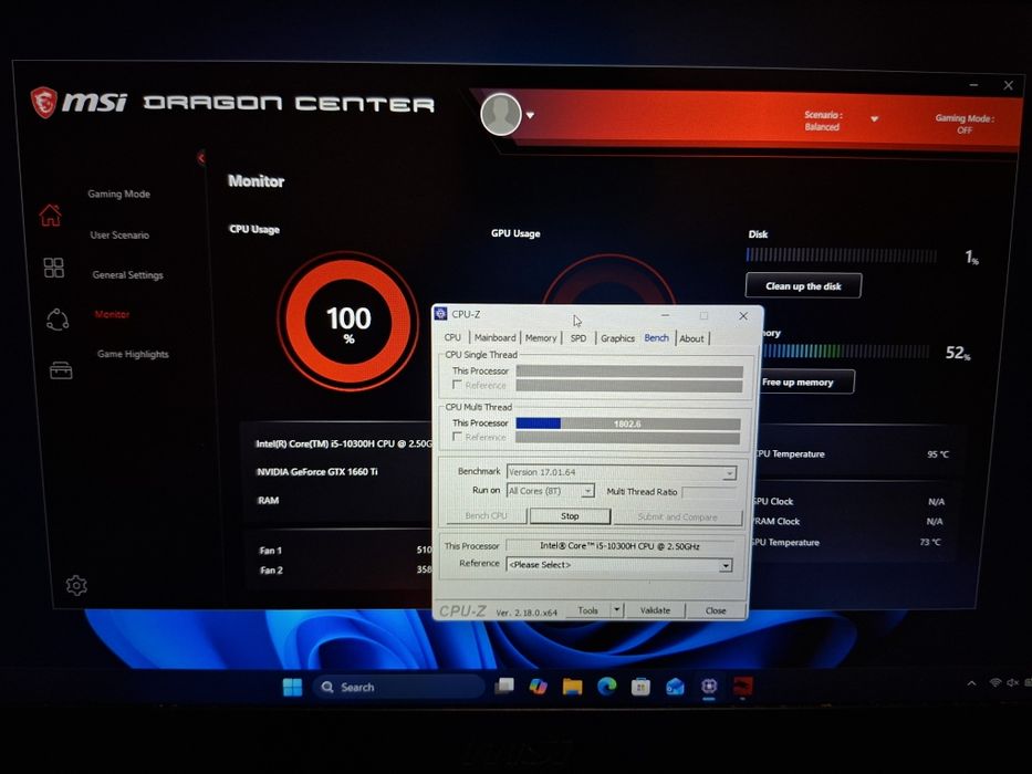 Laptop Gaming MSI GF65 Thin 10SDR-807XRO
