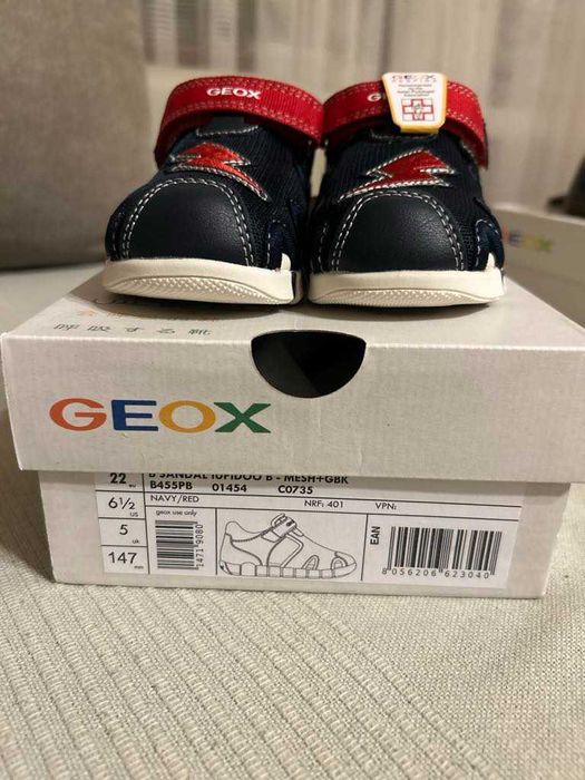 Нови Анатомични сандали тъмно сини Geox 22 номер