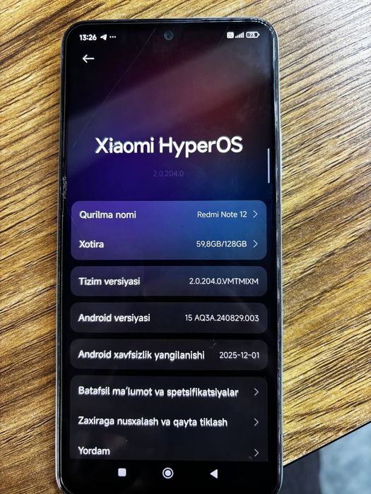 Redmi note 12 6/128 Gb