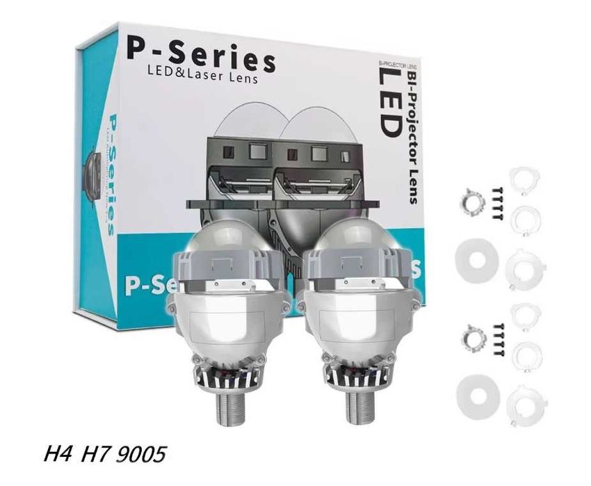 Комплект Bi-LED лупи за вграждане във фарове  2.5"инча 80W 7000lm 12V