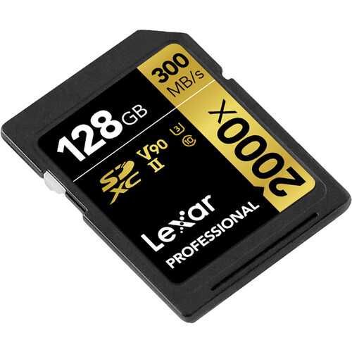 Карта памяти Lexar Professional 2000x 64GB/128GB SDXC UHS-II, U3, V90