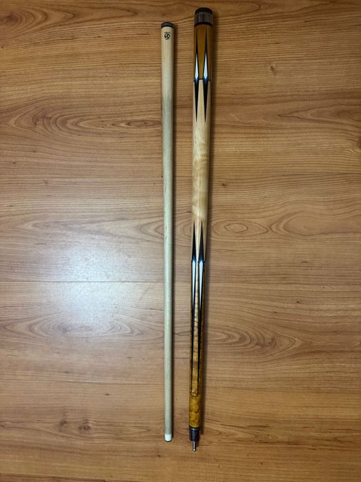 Tac de biliard și husă de piele