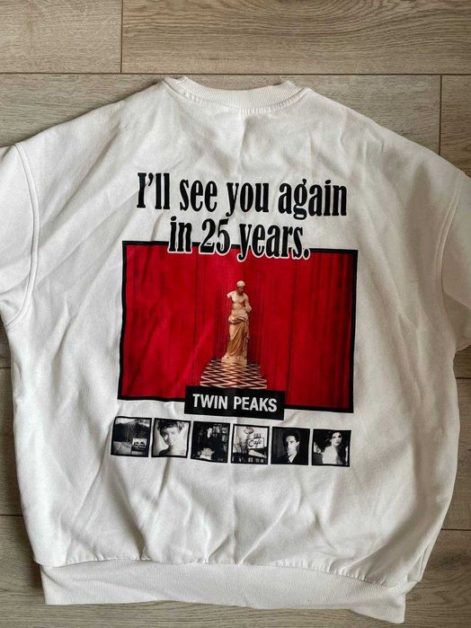Суичър H&M с графичен принт Twin Peaks