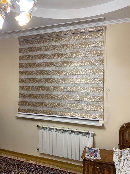 Жалюзи Алматы Ролл шторы День ночь Горизонтальные