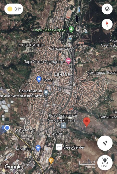 Продава се Парцел в Сандански - 1500 кв.м за 48 €/кв.м - Снимка #6