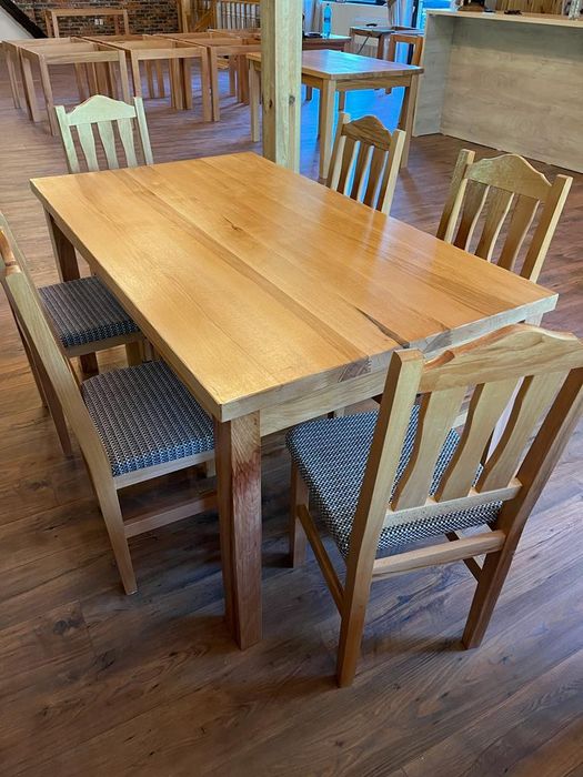 Mobiler rustic/scaune și mese din lemn masiv de fag sau stejar