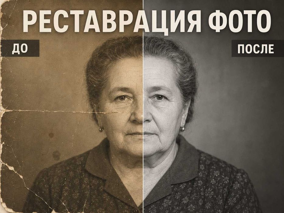 Реставрация старых фото | Восстановление и цвет