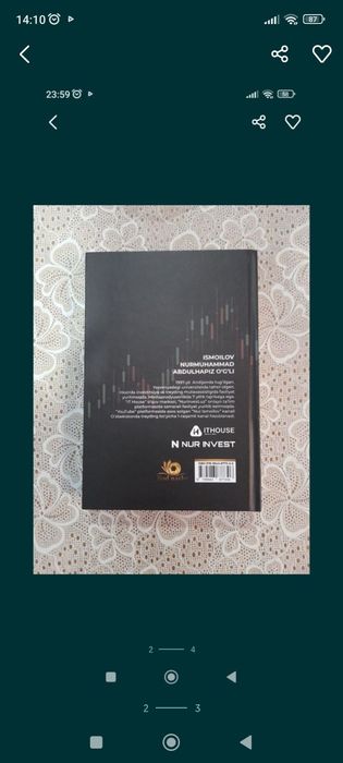 Tredingni 0 dan urgatuvchi kitoblarmz bor 1 dona qolgan kitobni tugati