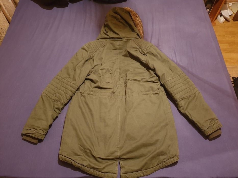 Geaca parka verde kaki