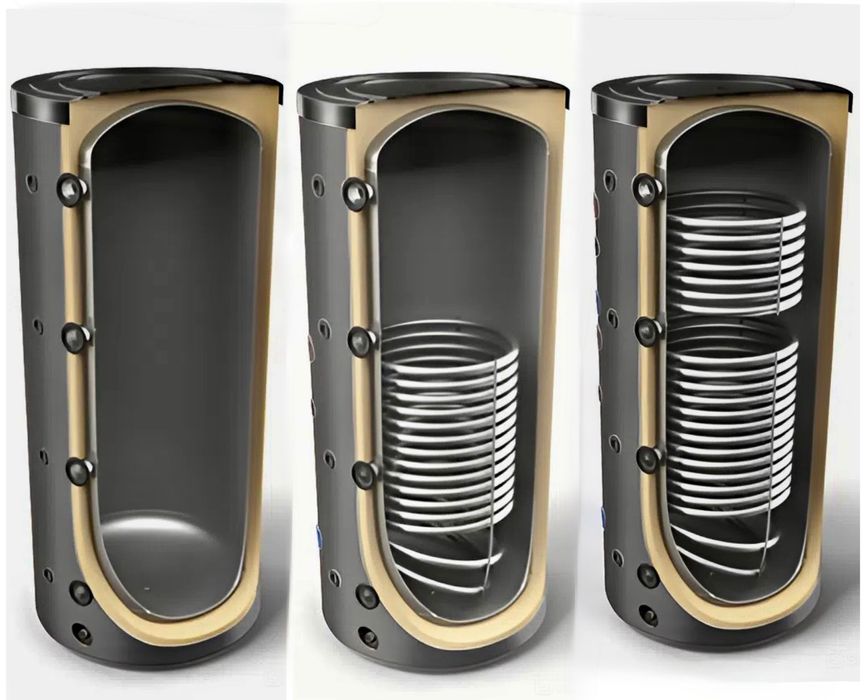 Puffer Termo clasic, sau cu serpentine de inox, 250-1500L, tabla 3mm.