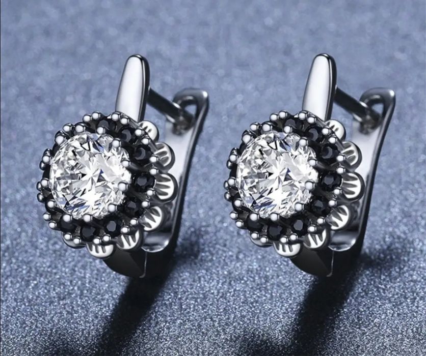 Серьги посеребрянные, ювелирный сплав