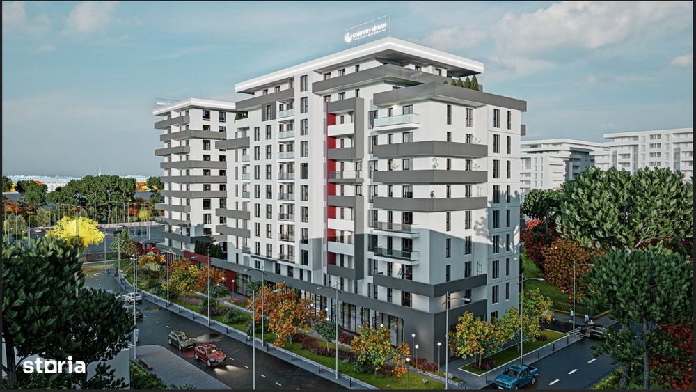 Apartament de 3 camere cu terasa ampla,96.70mp Confort Urban Evolution