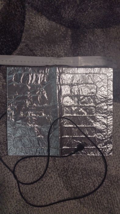 Електрическа нова нагревателна подложка с USB, сива,