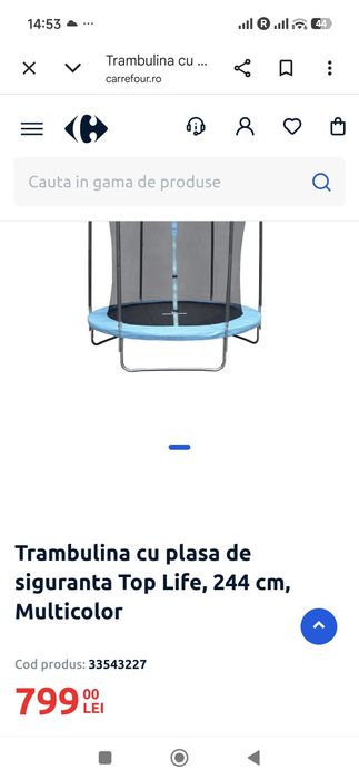Trambulina NOUA IN CUTIE  244 cm
