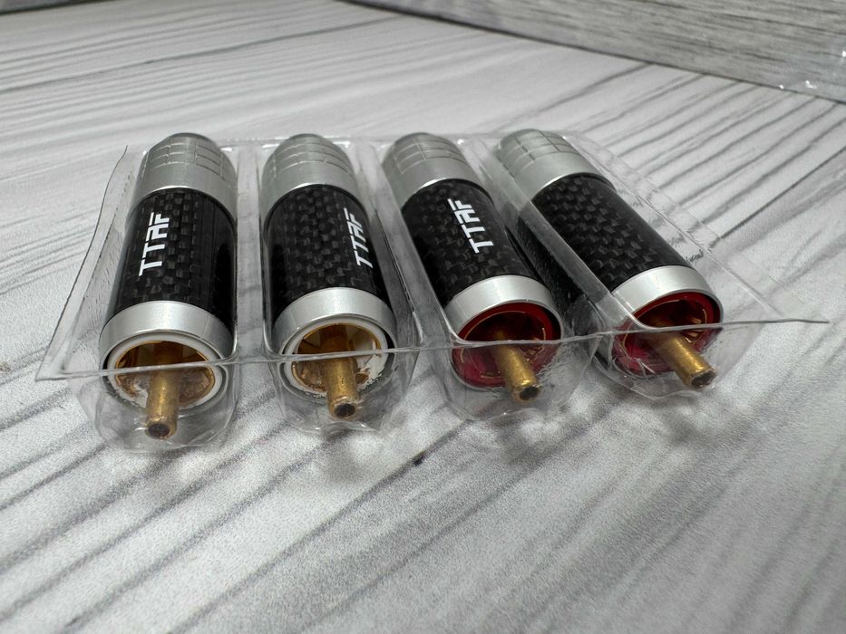 TTAF 93402 Professional RCA Carbon Connectors | Conectori RCA cinști